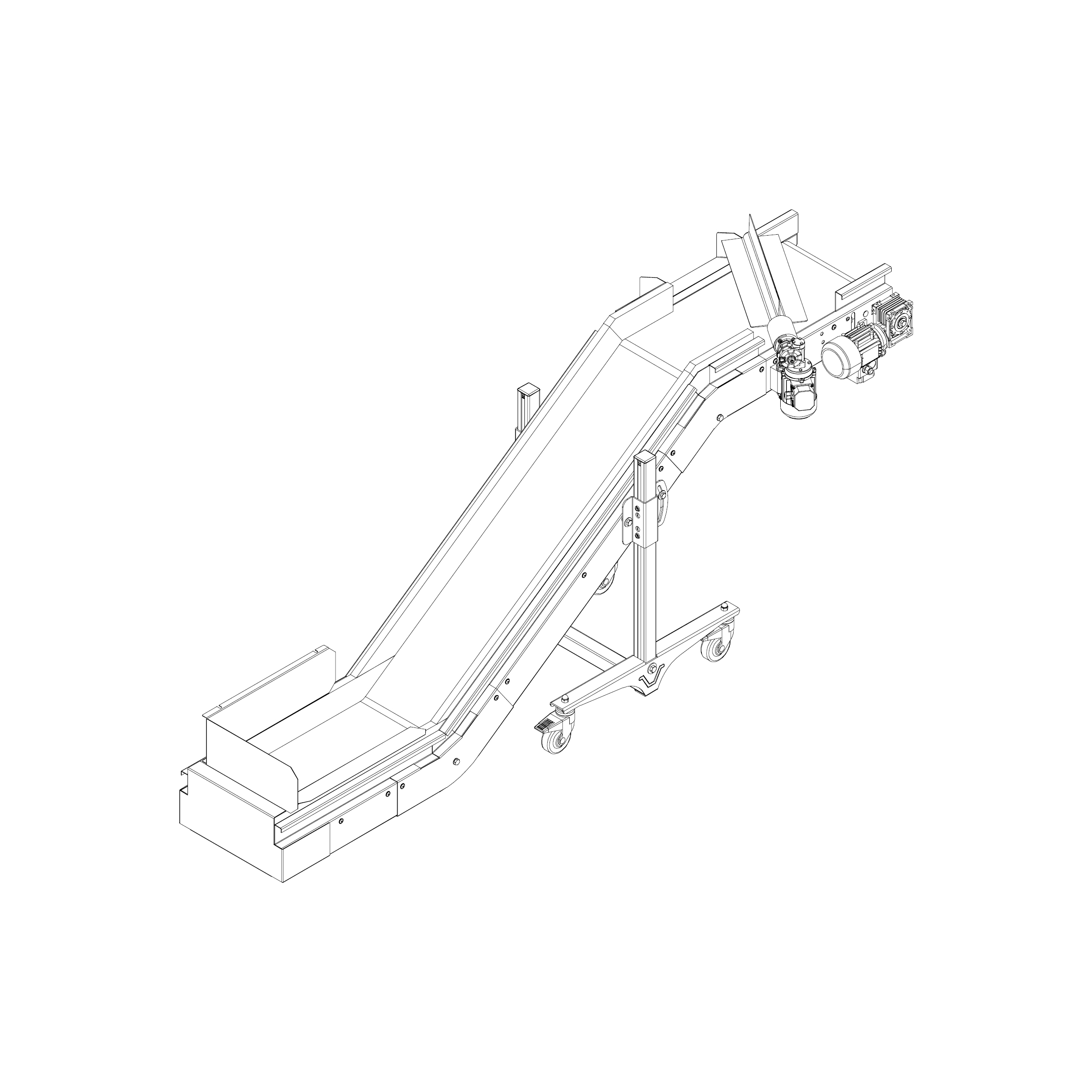 Shini CBD Förderband mit Ablage